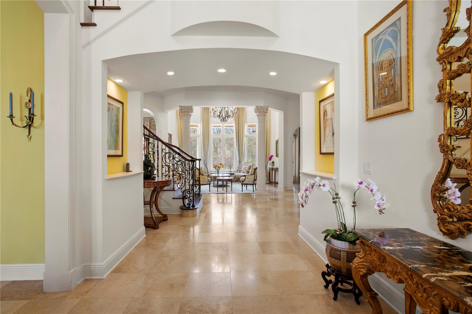 Foyer with view of formal Living Room