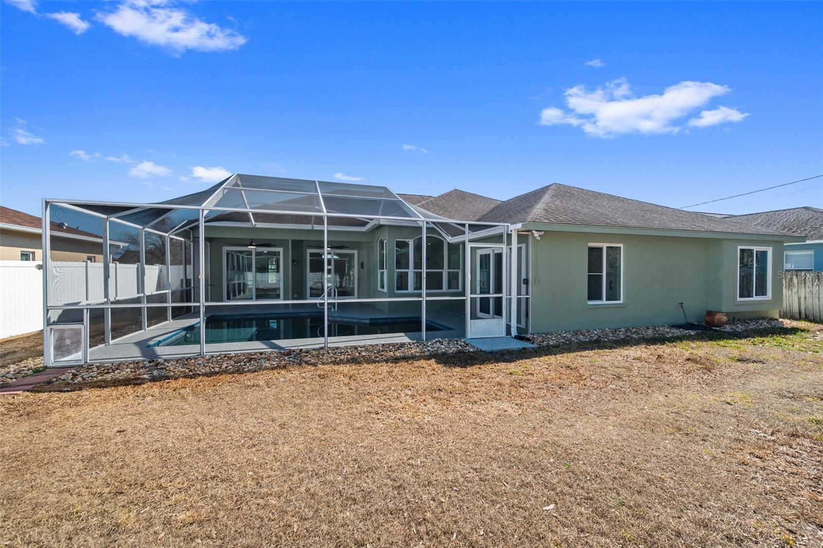 View from the back of the house.