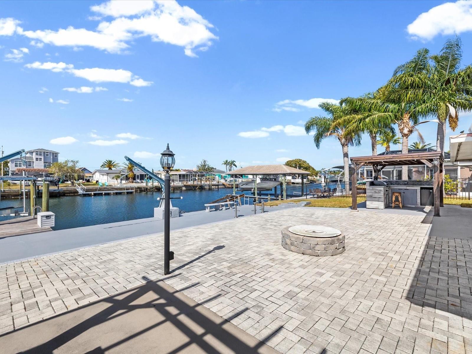 Pavers installed making this pristine deck simply stunning and inviting!
