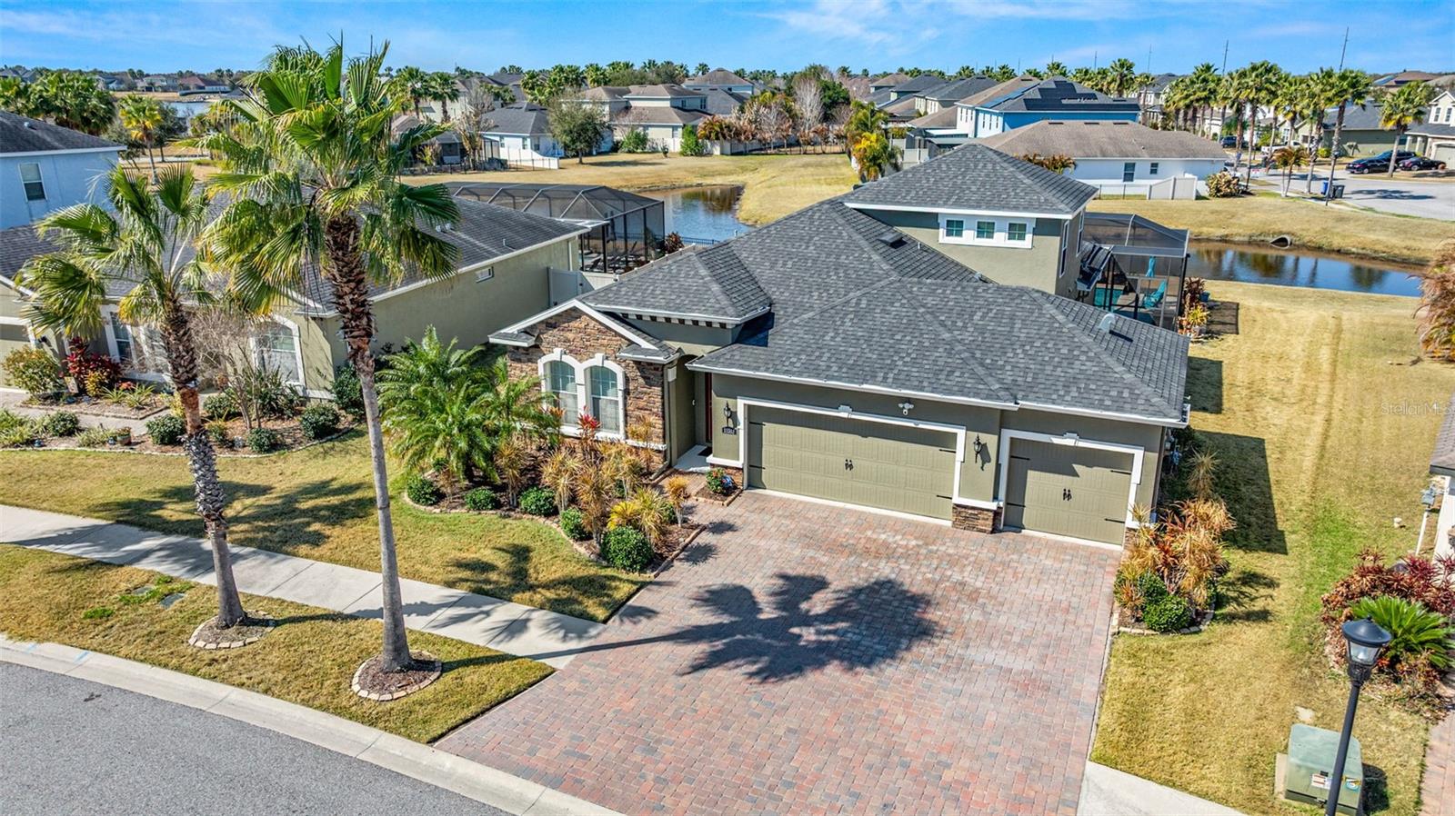 Aerial view of property