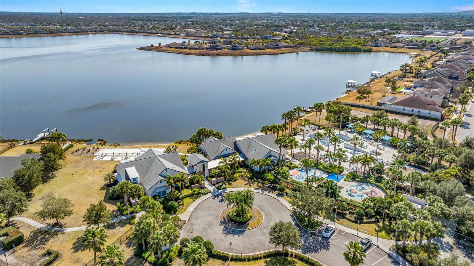 Aerial view of clubhouse/pool
