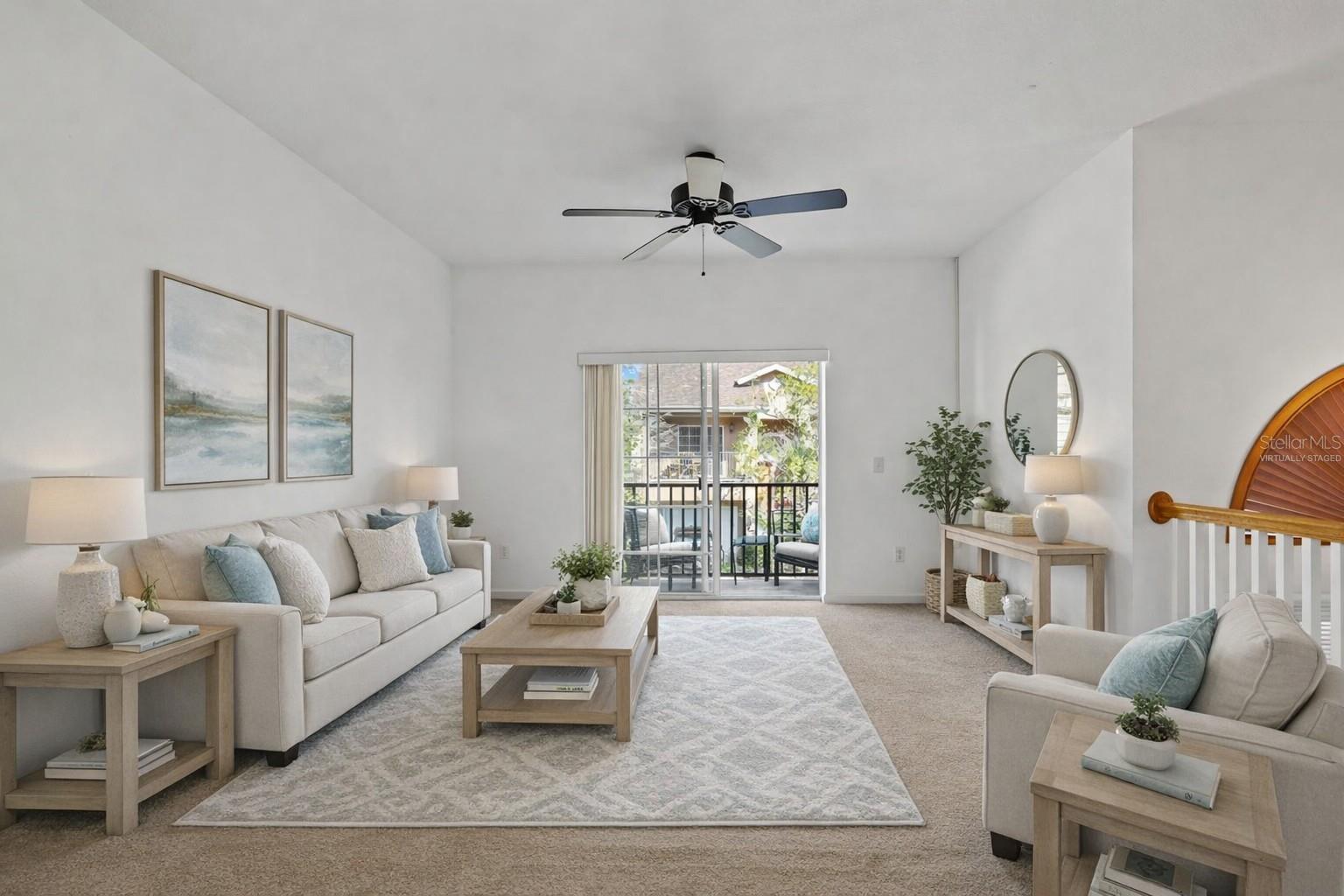 Virtually Staged Main Living Area