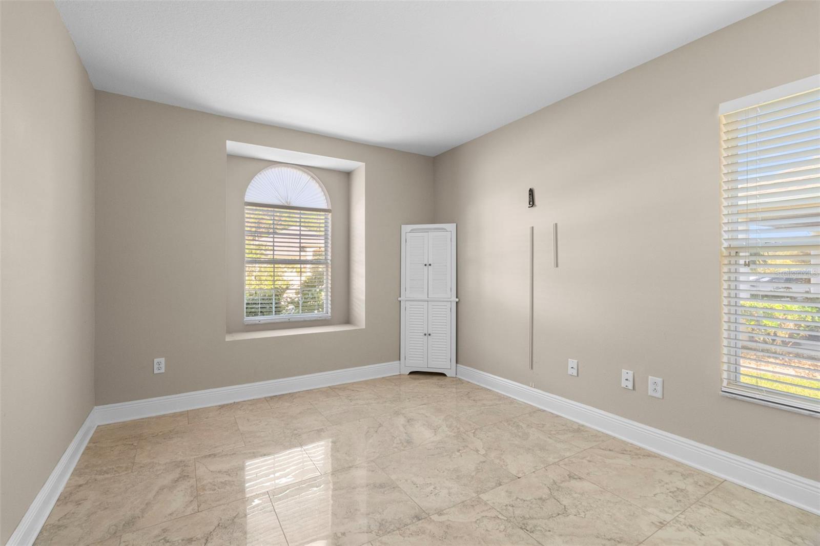 Bedroom 2 With built in corner cabinet