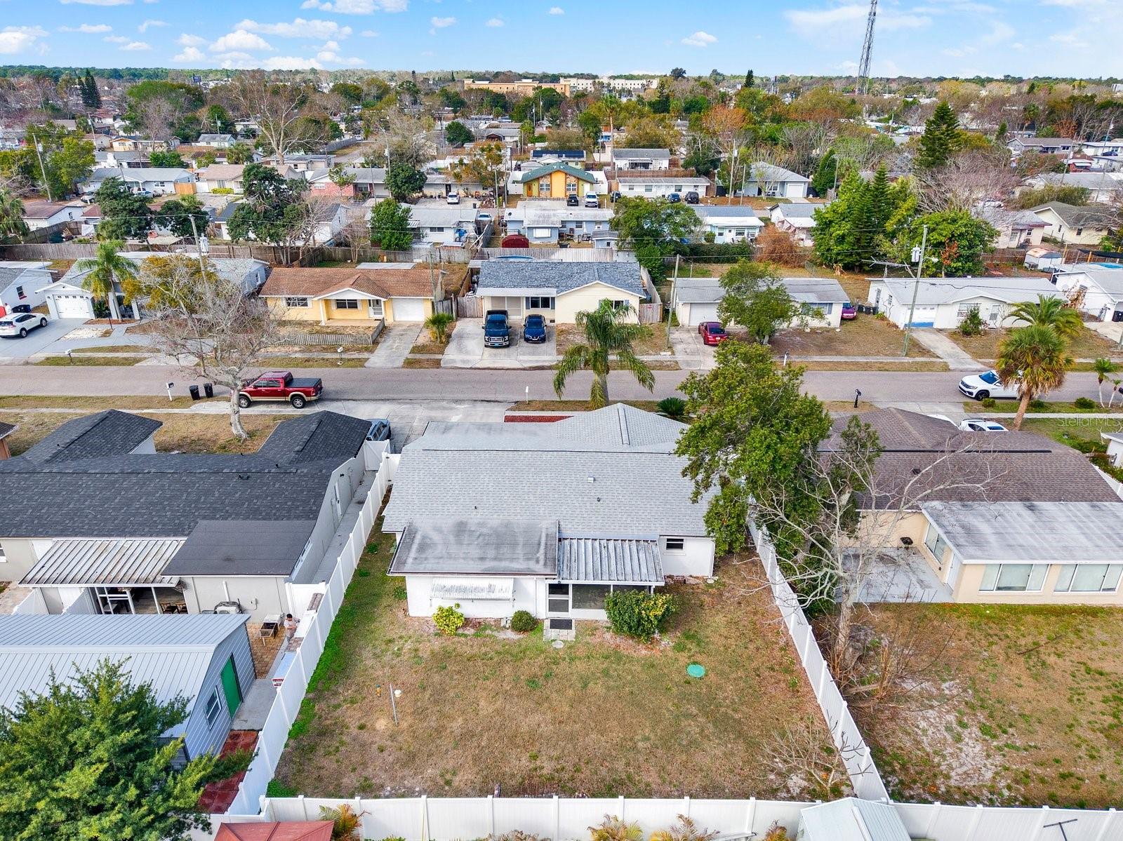 Ariel View of Backyard