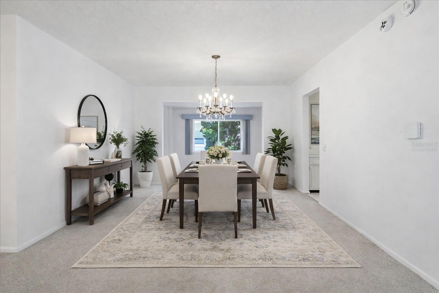 Virtually Staged Dining Room