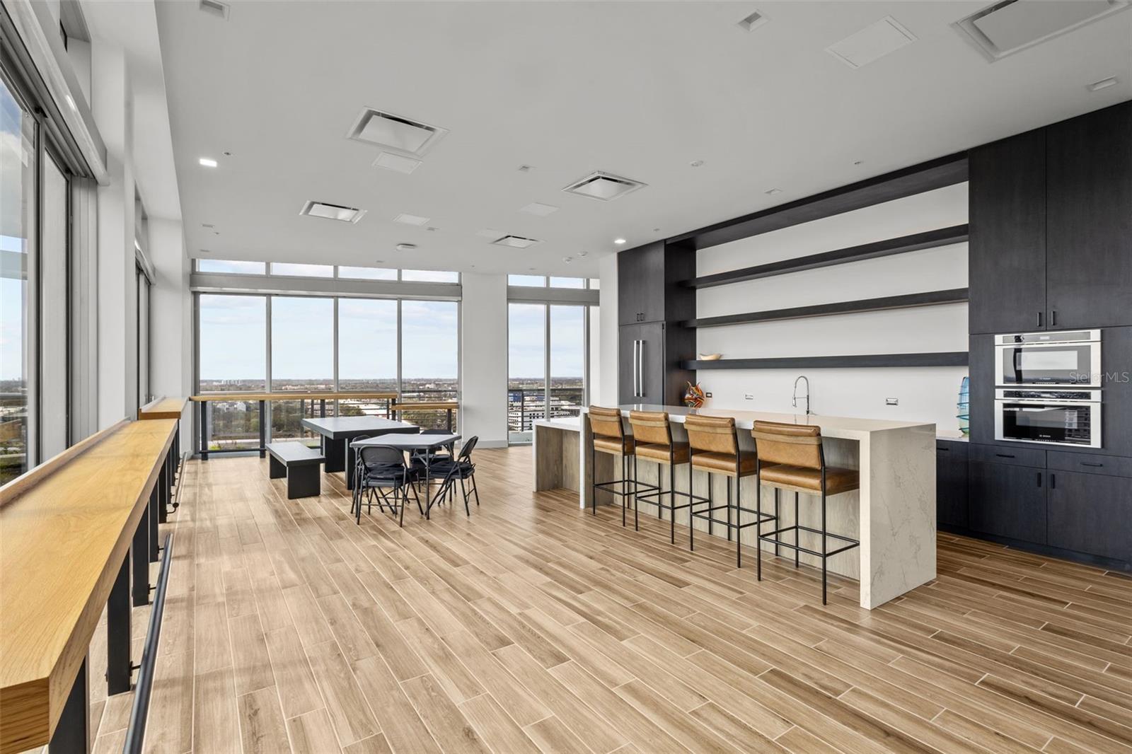 Top floor lounge area