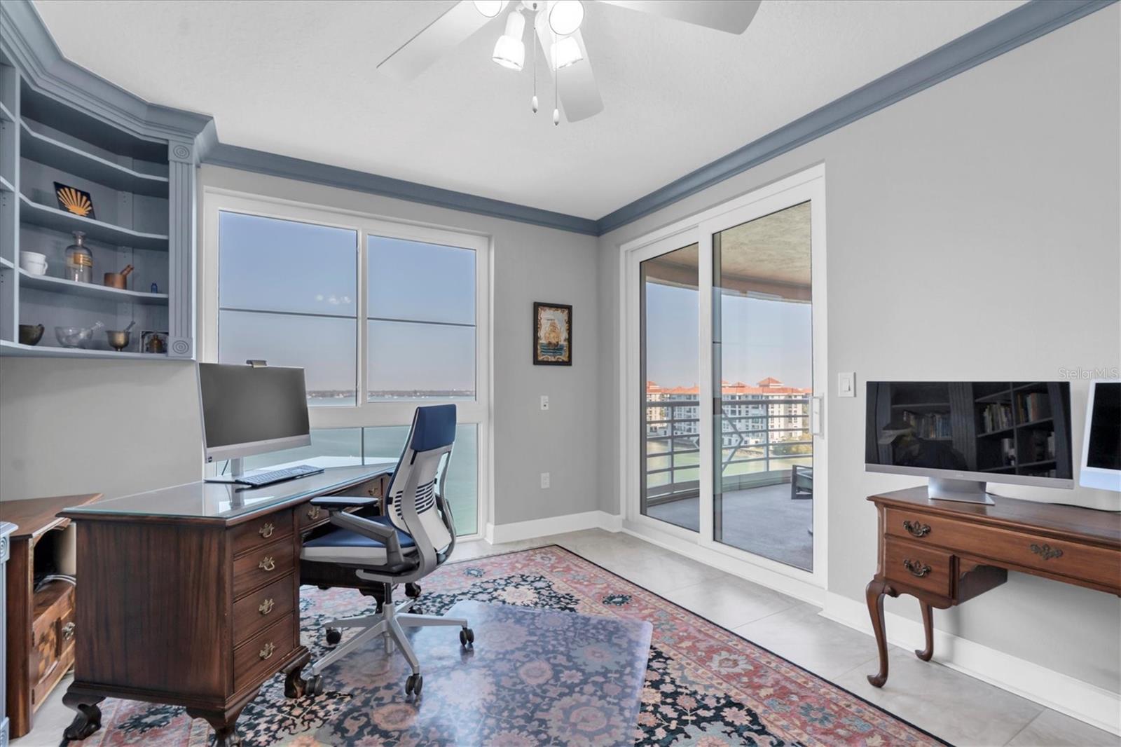 office with views of Boca Ceiga Bay