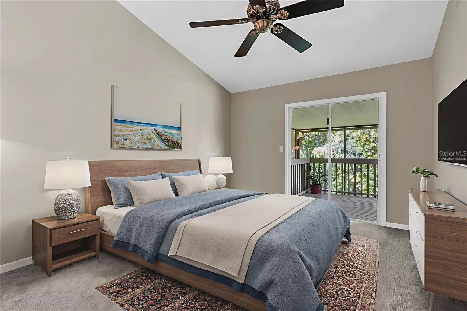 Virtually Staged Primary Bedroom