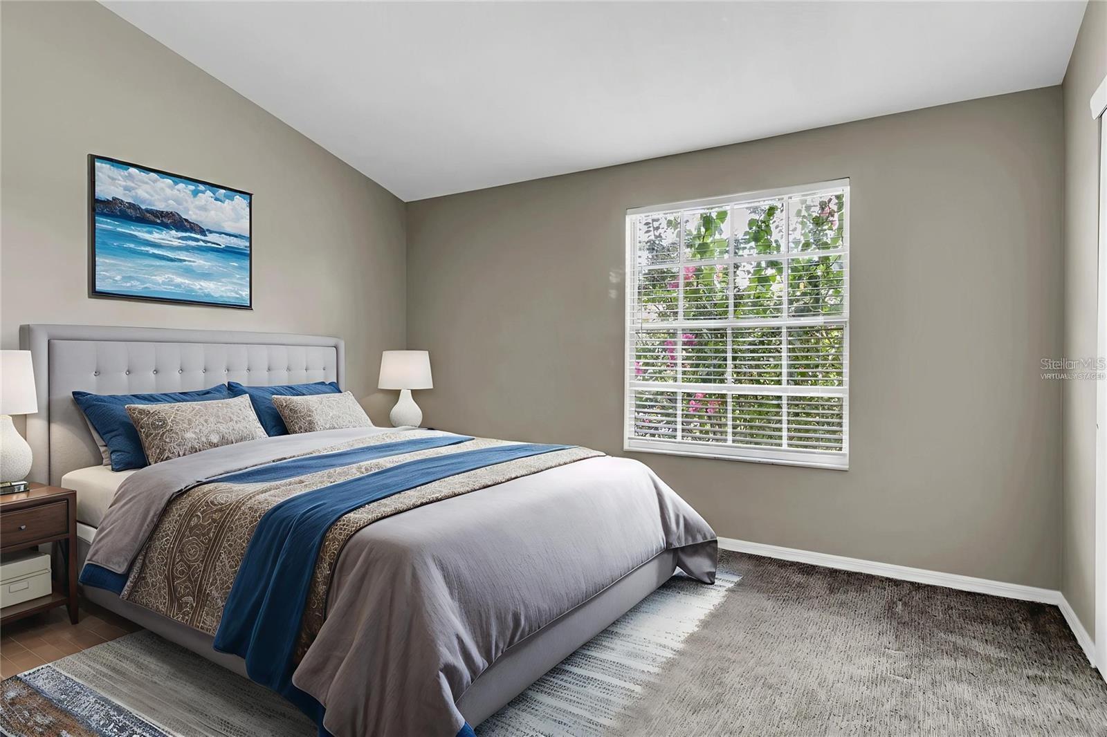 Virtually Staged Second Bedroom