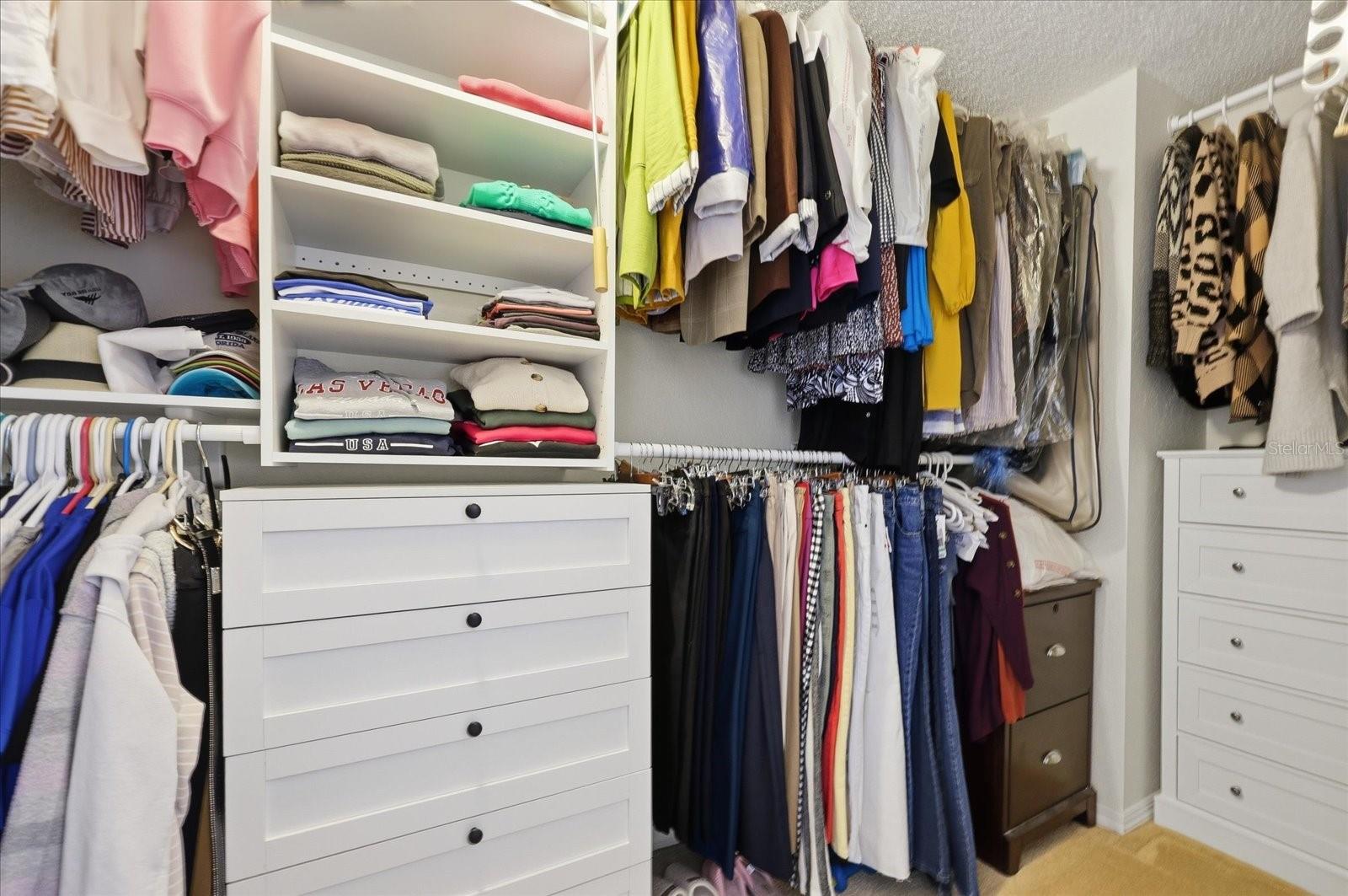 Primary walk-in closet