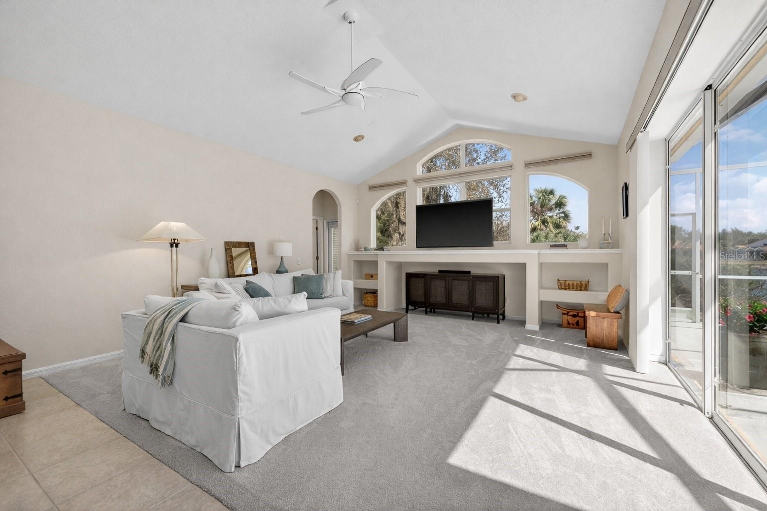 Photo has been virtually enhanced to show potential painted room.