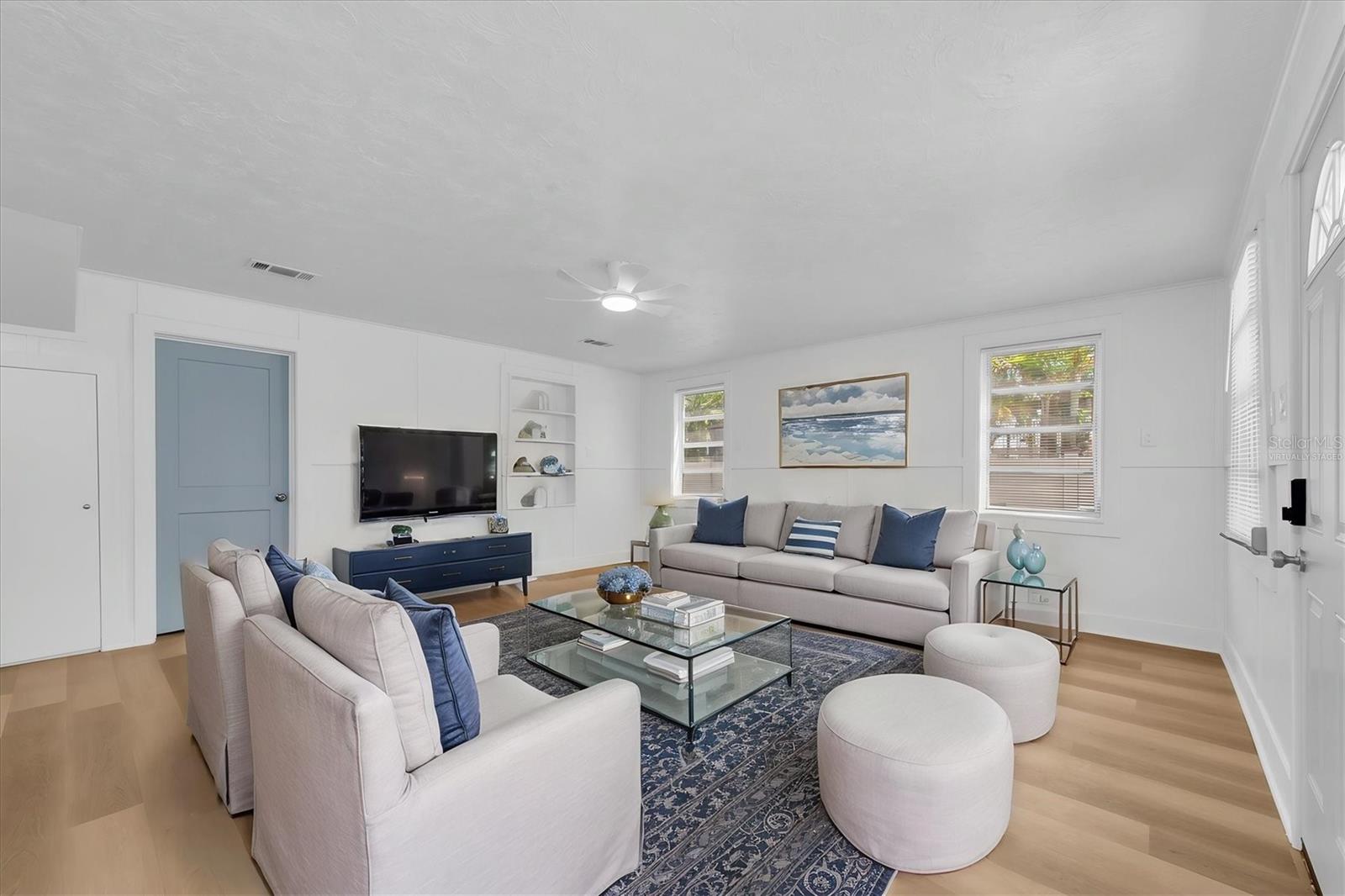 Virtually staged Living Room