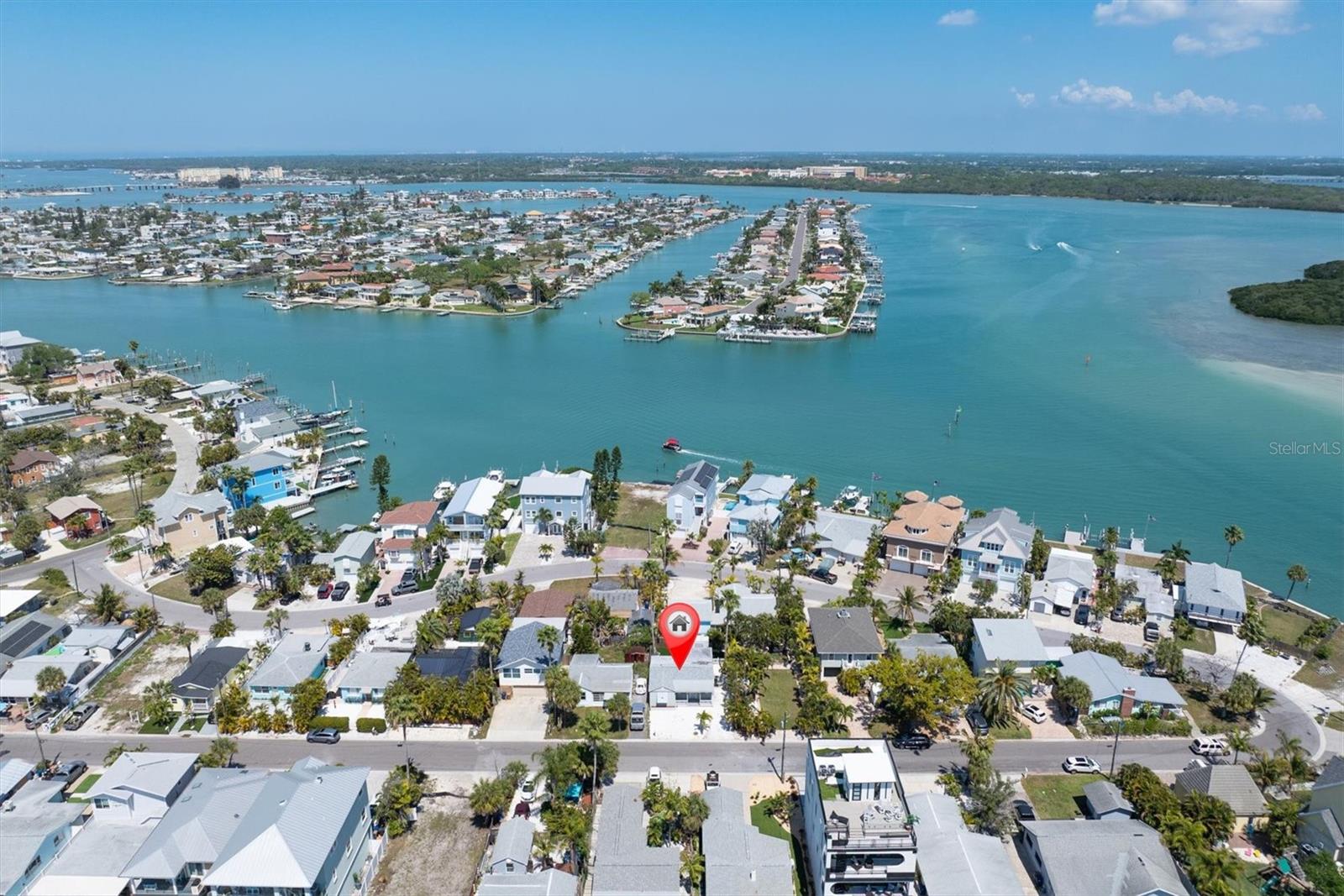Aerial view of property showing Gulf and Intracoastal
