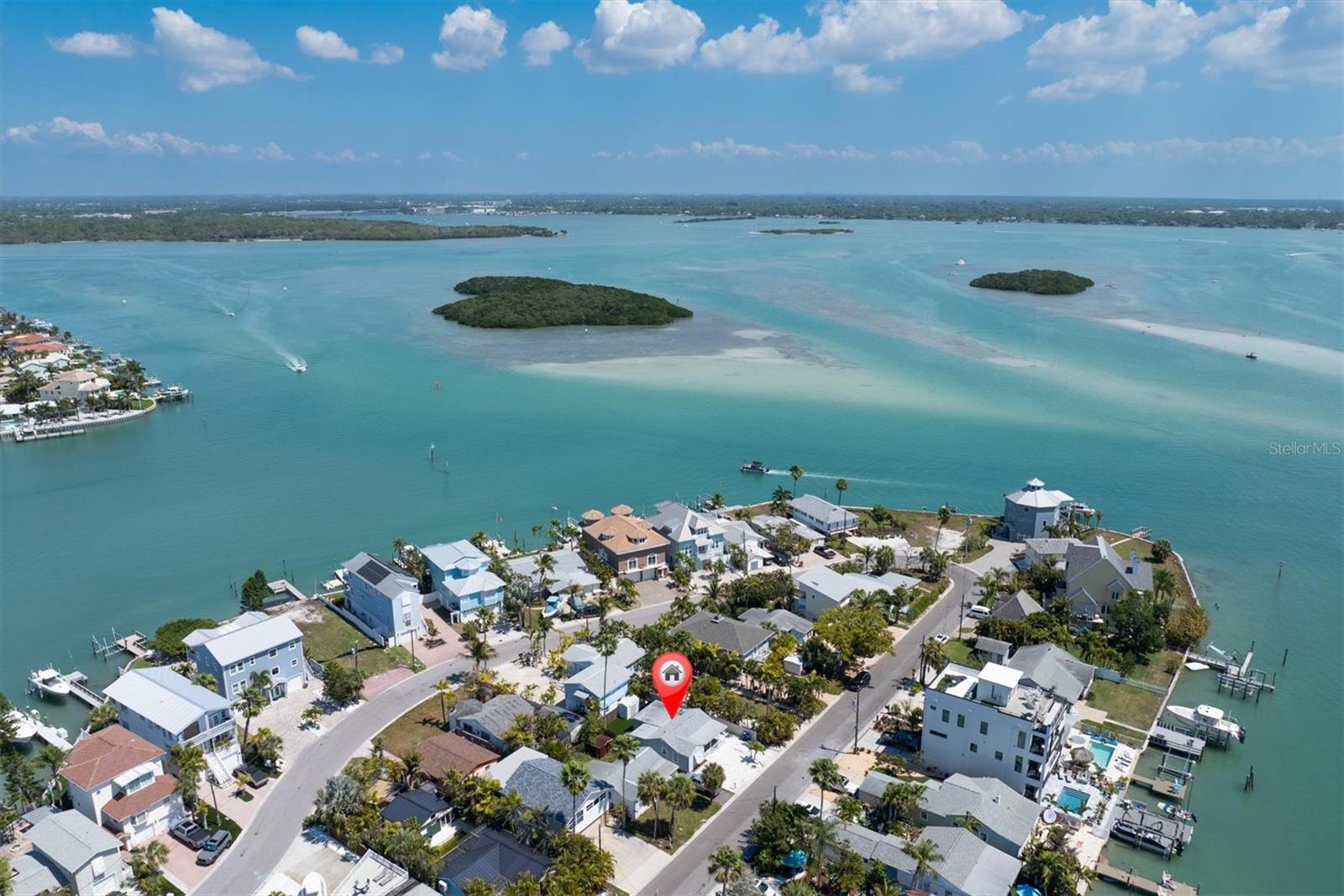 Aerial view of property showing Gulf and Intracoastal