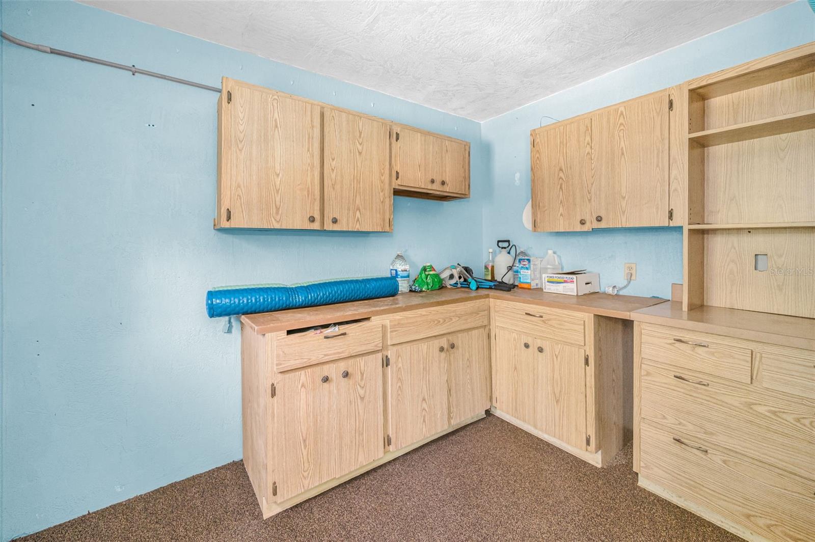 Storage room for pool supplies. Could be craft room or exercise.