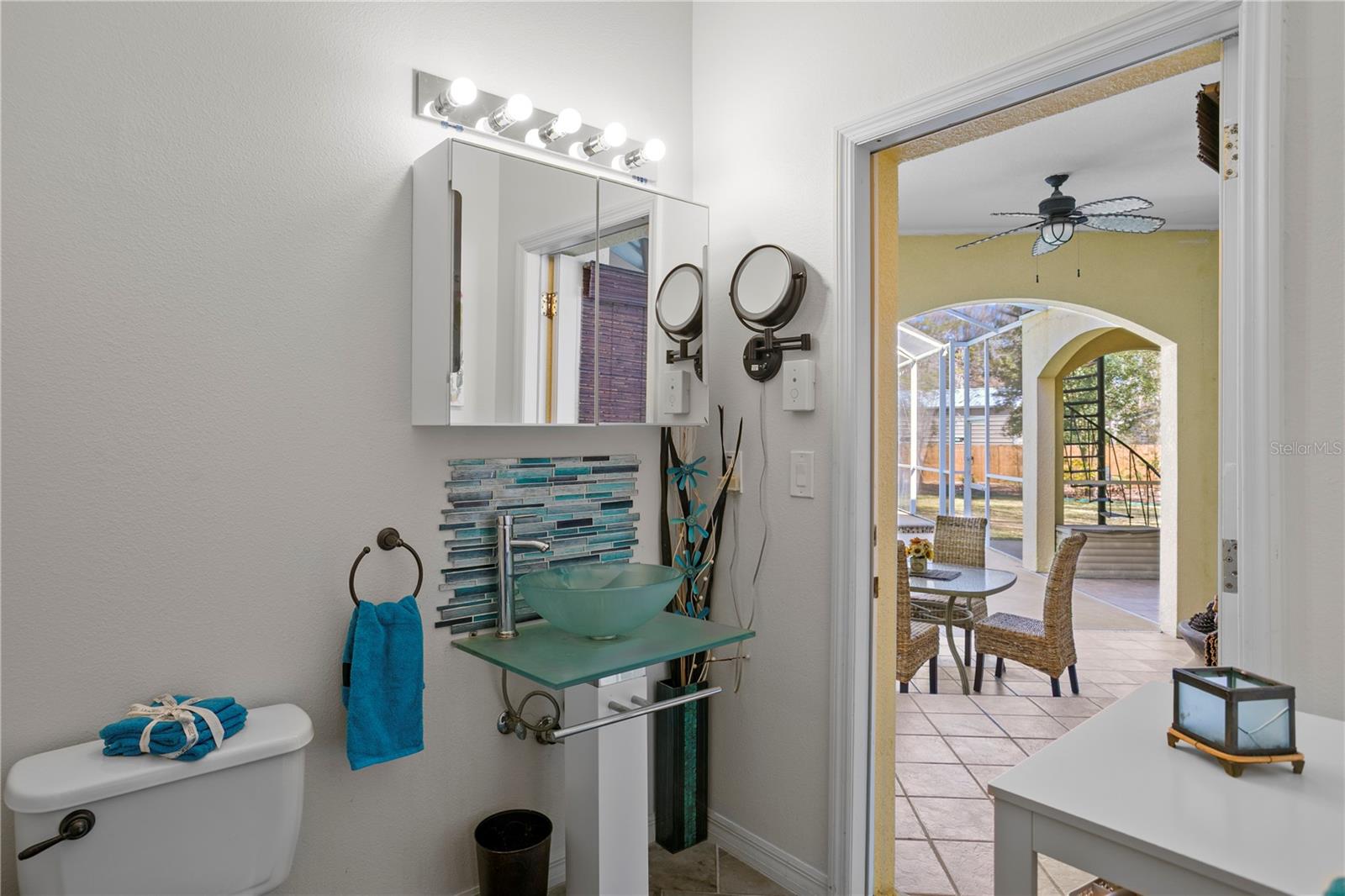 Downstairs Half Bath Pool Bath