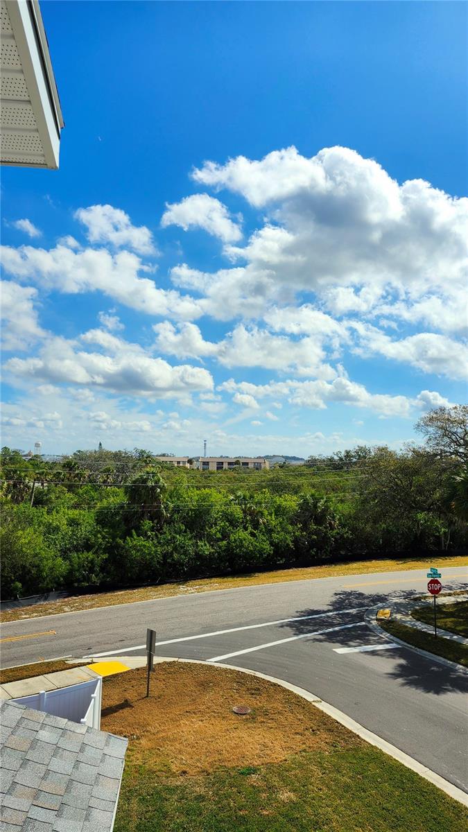 View from the third floor, balcony front of the house