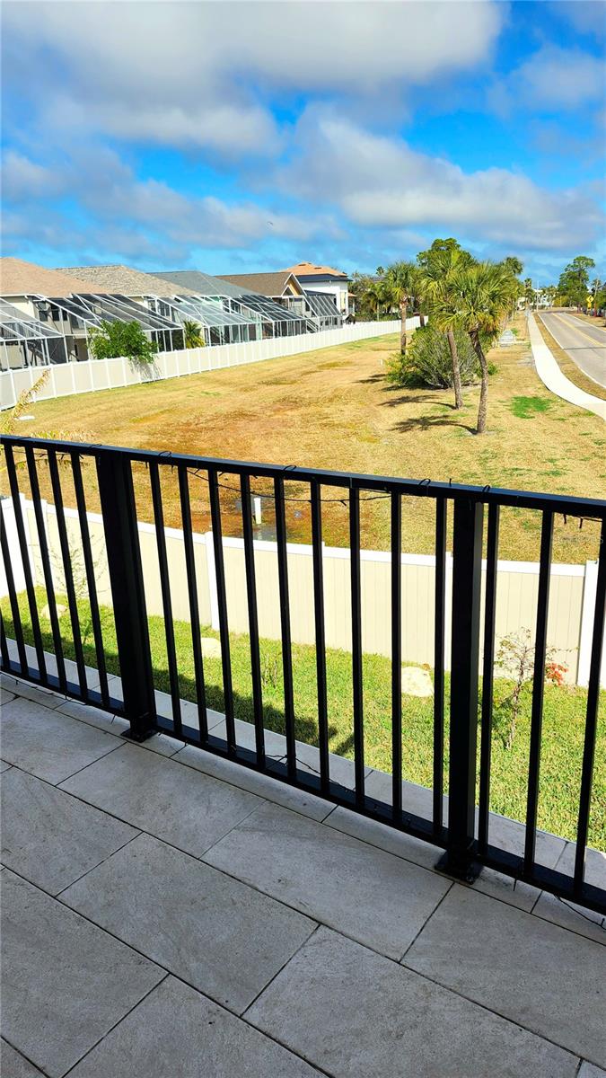 View from the balcony second floor