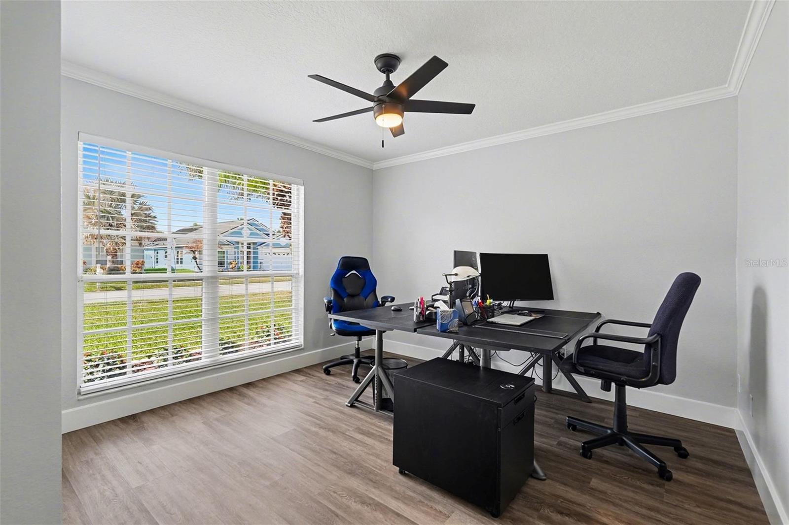 Front Bedroom with Crown Molding