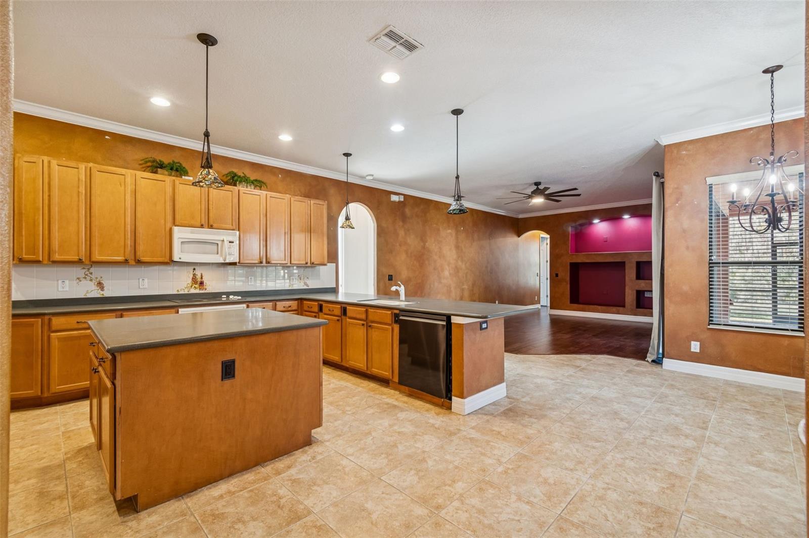 View from kitchen arch