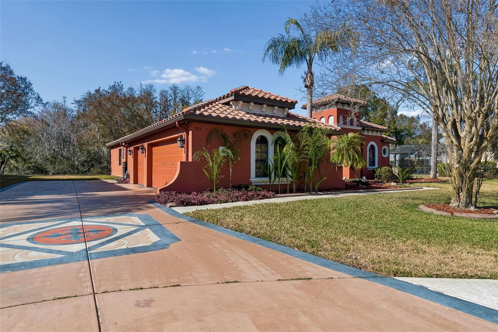3-car Side entry garage