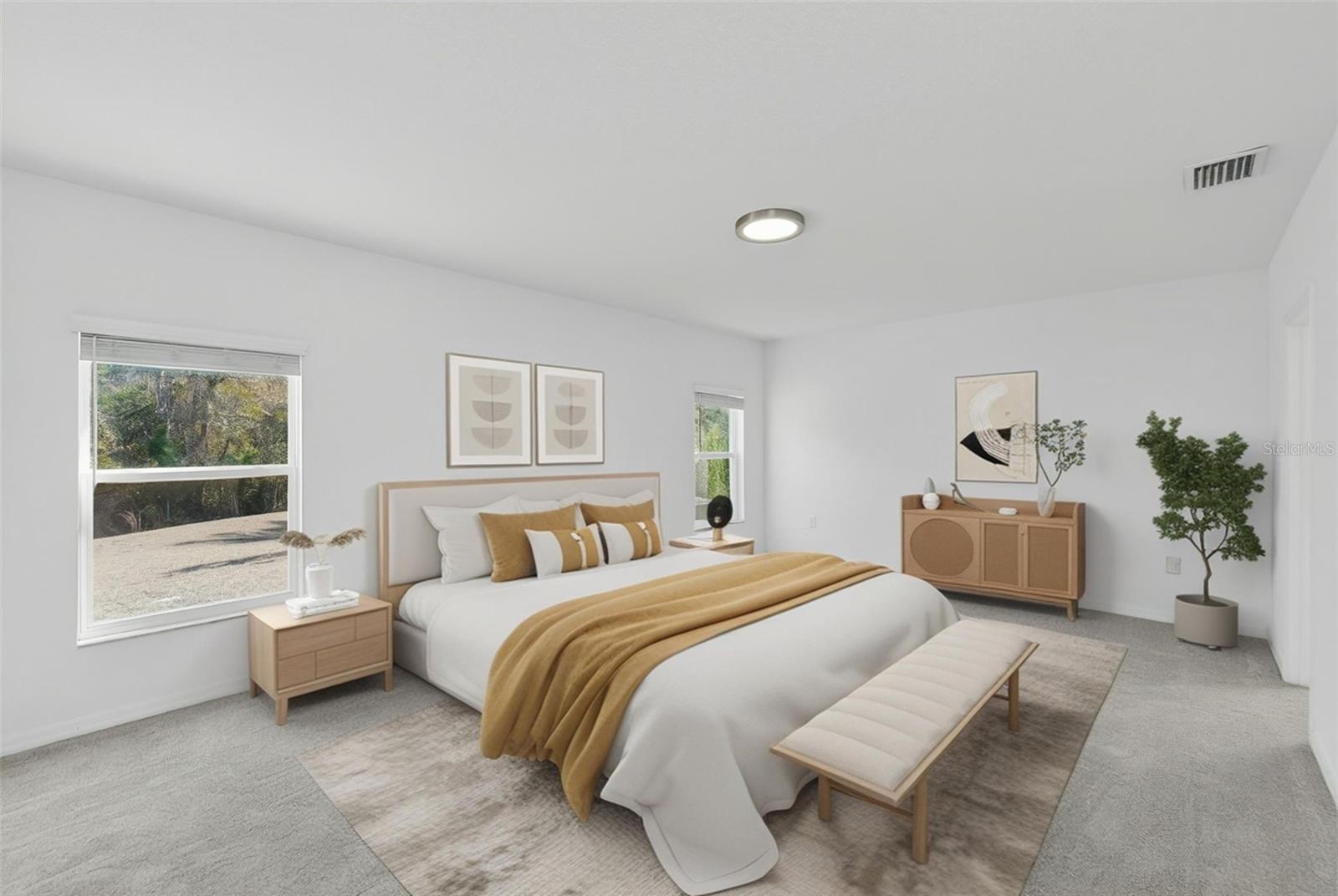 STAGED MASTER BEDROOM