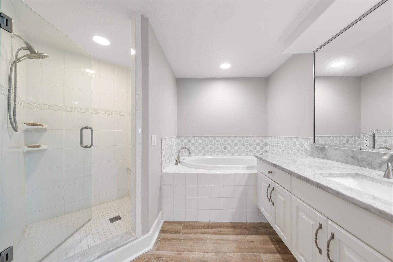 Master bath with walk in shower