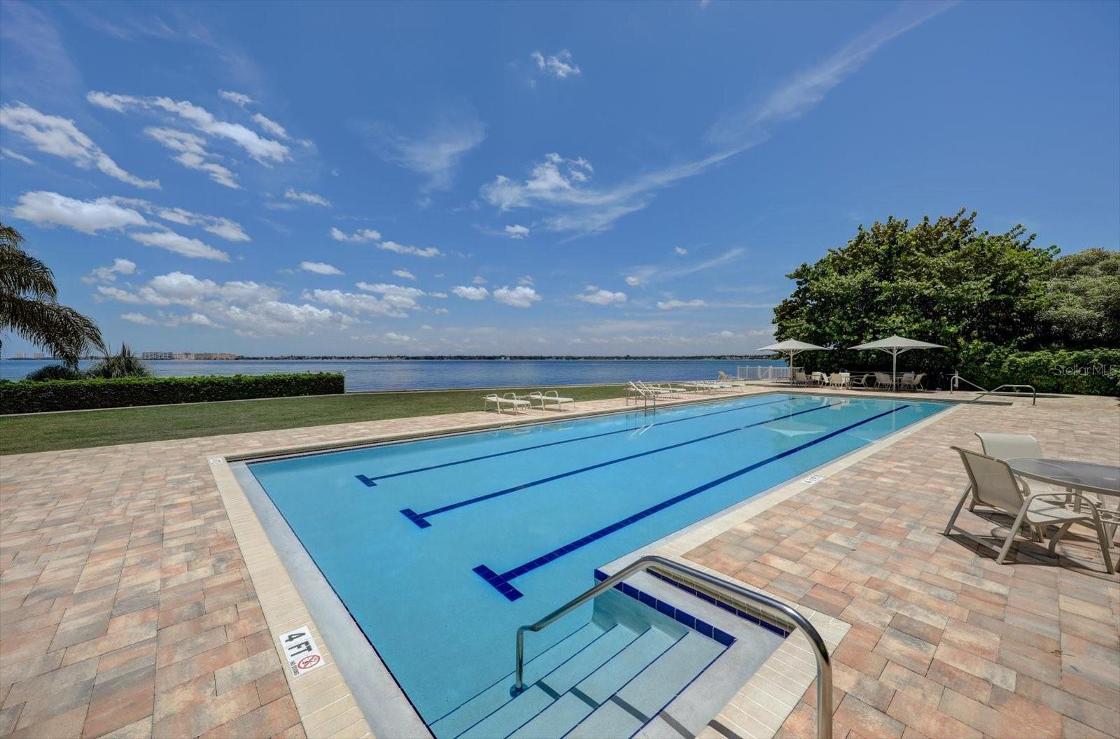 another view of the lap pool