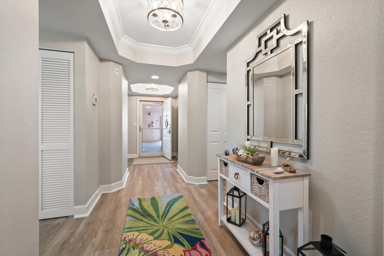 From the dining/living area looking towards the entrance to 505