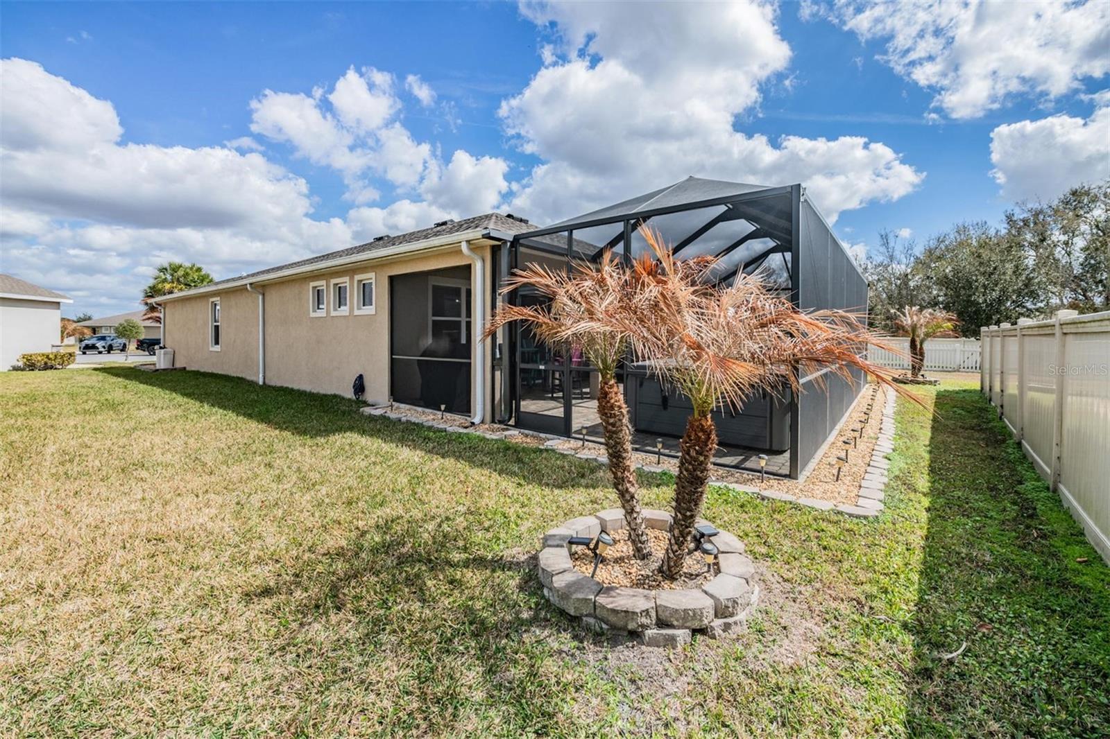 Large maintenance free yard!