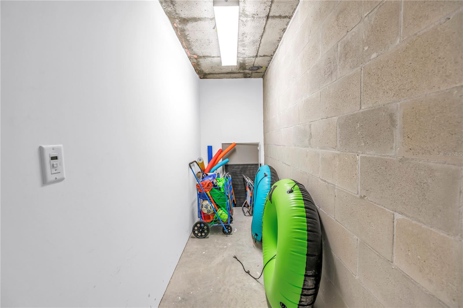 Storage closet right off the elevator, shared with other unit on this landing