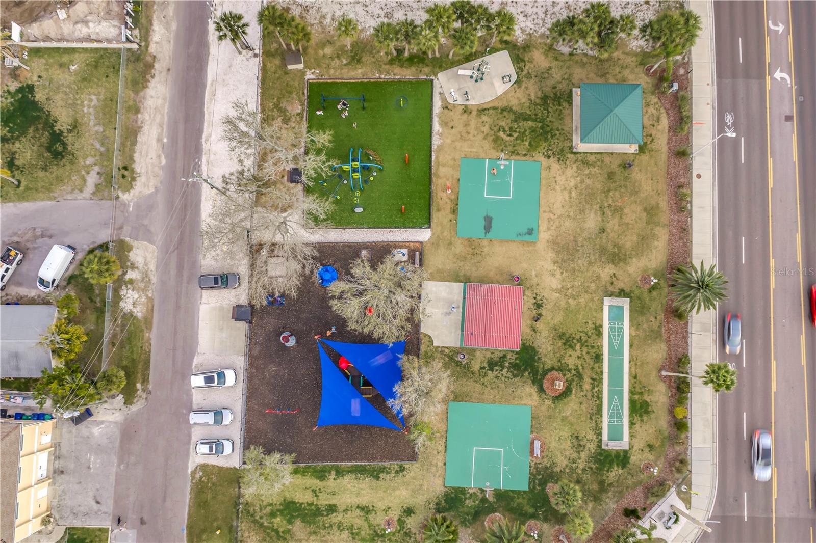 Playground across the street