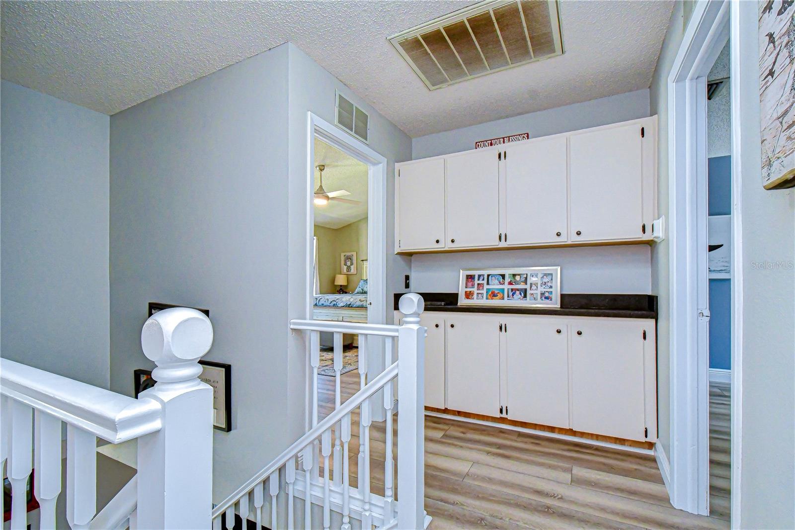 Upstairs landing with additional storage!