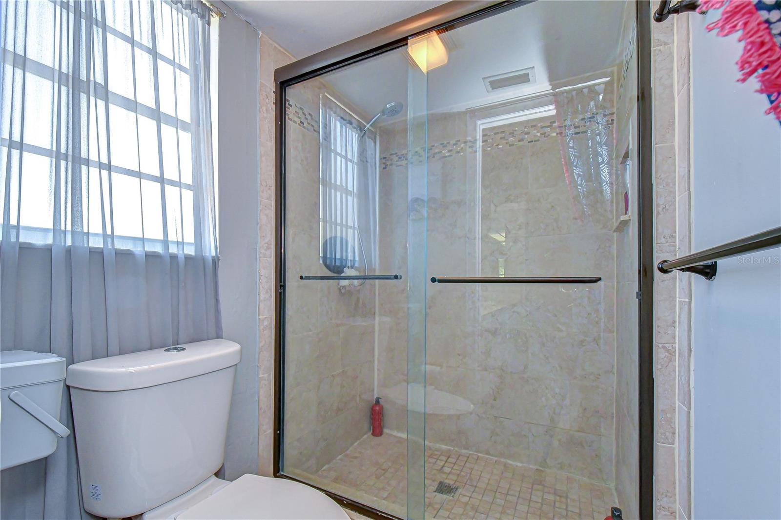 Remodeled shower in primary bathroom!