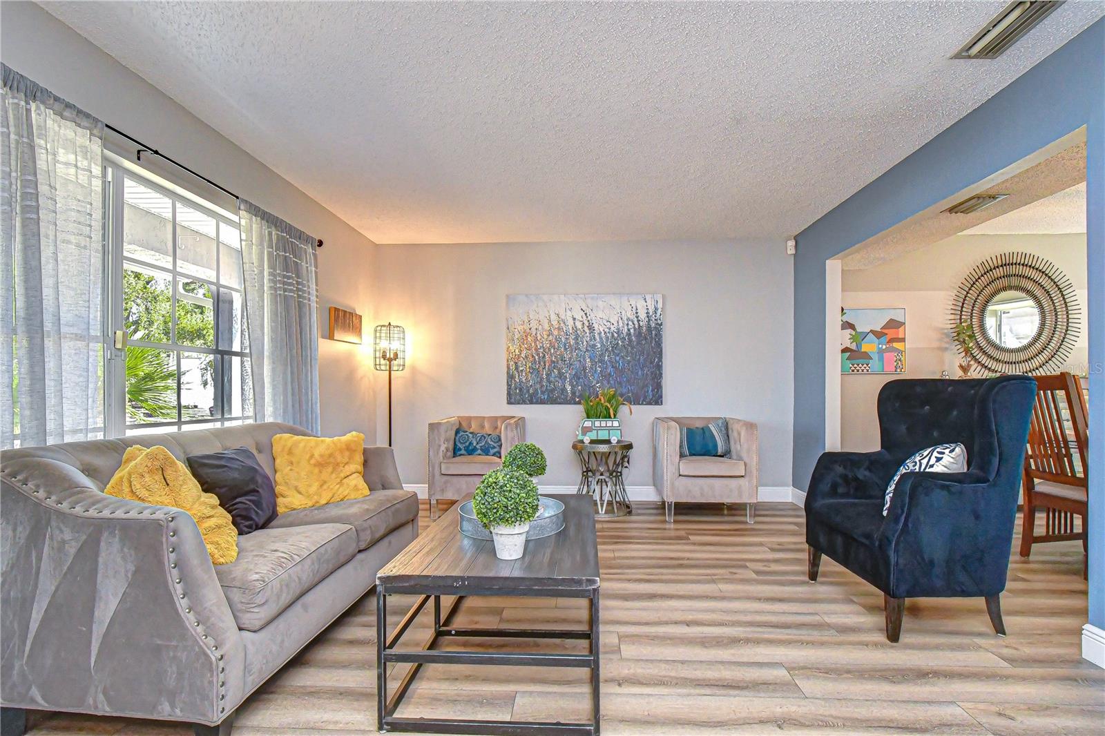 Spacious front room with large window!