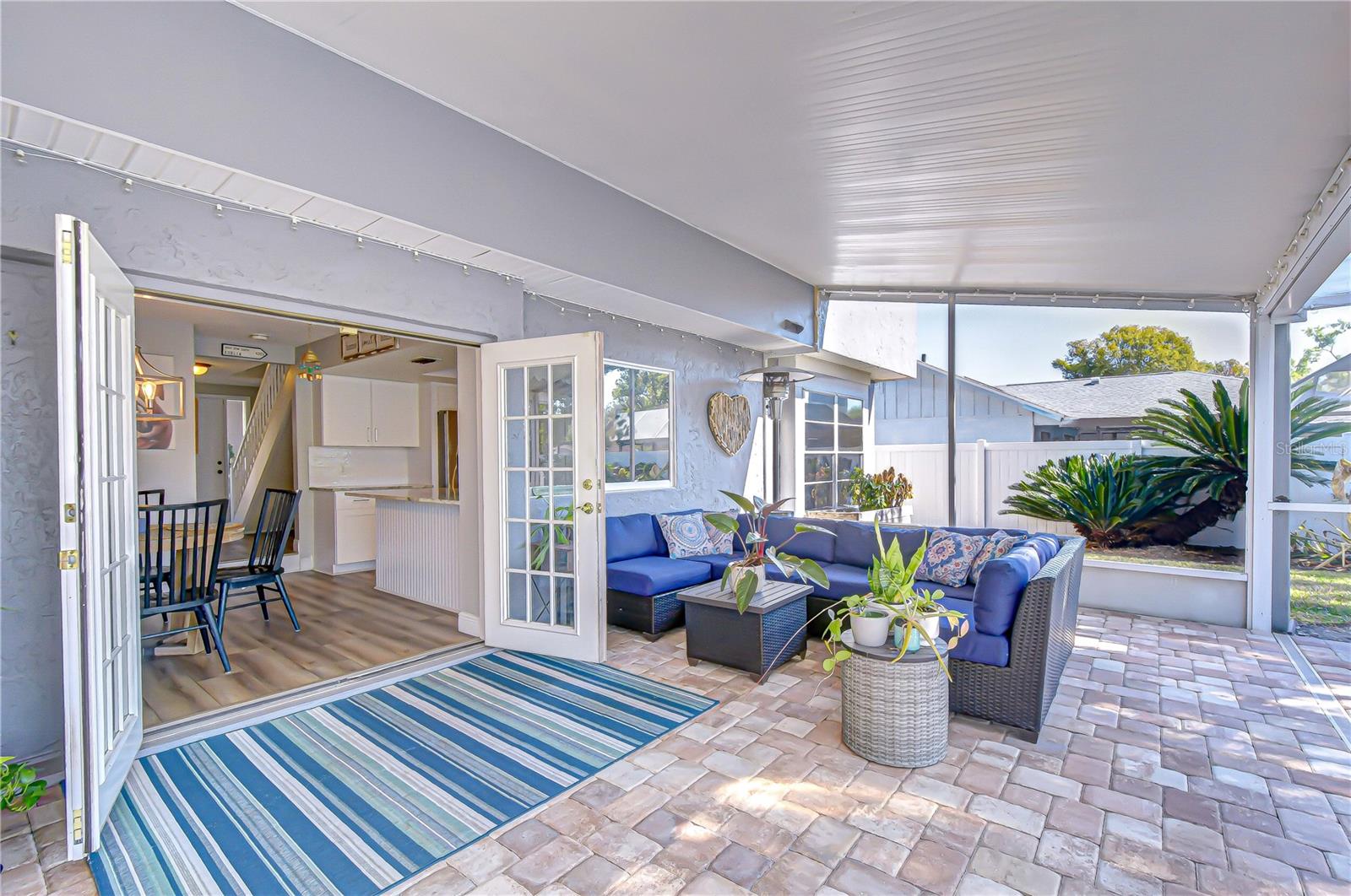 French door welcome outdoor entertaining!