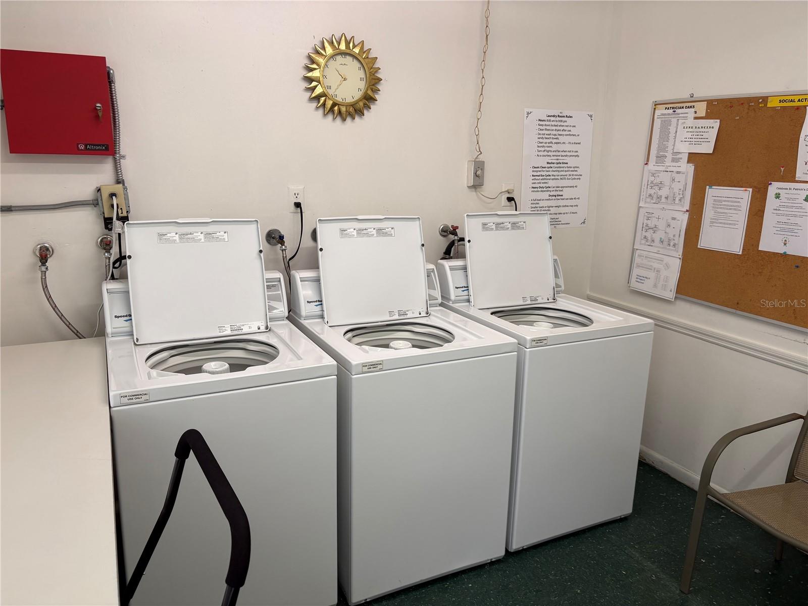 Community washer on ground floor.