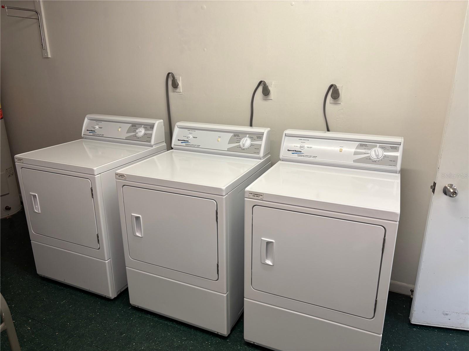 Community dryer on ground floor.