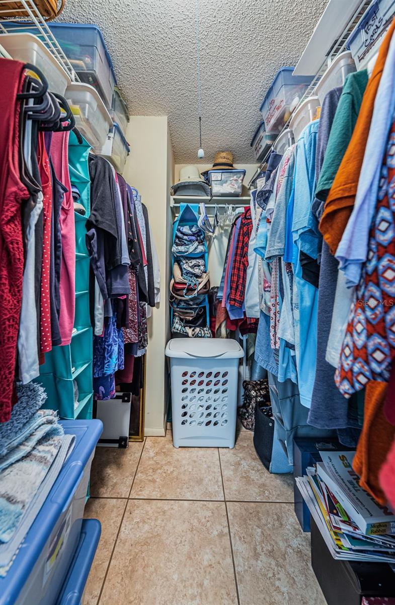 Walk-in Closet Master off Bedroom