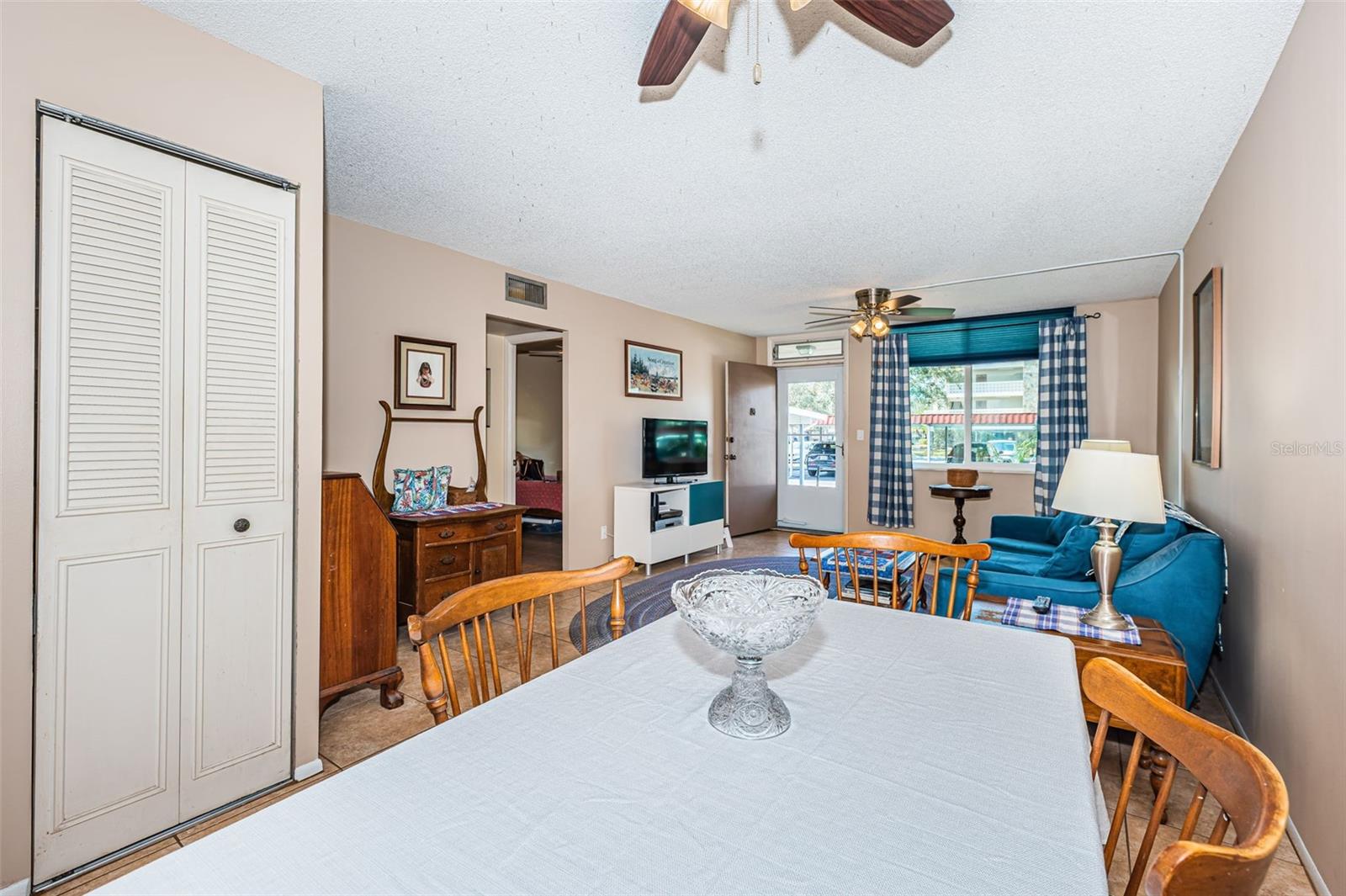 Dining Room and Living Room to Front Door