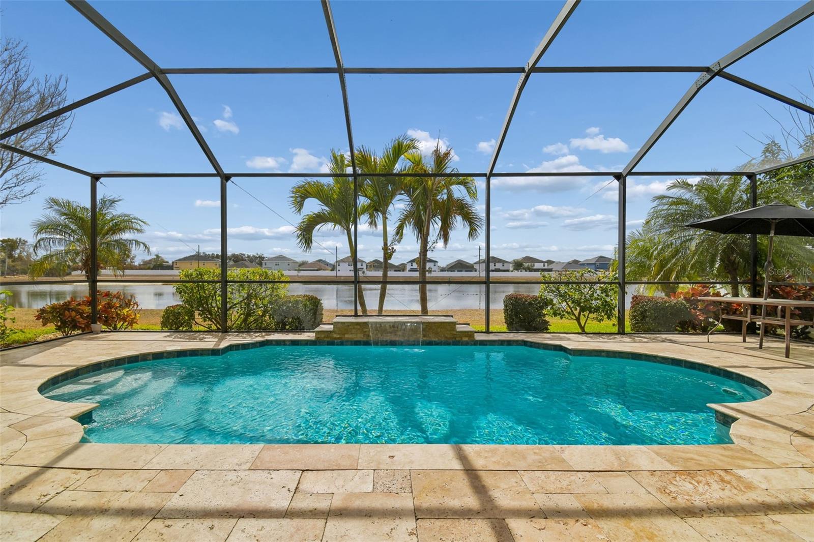 Beautiful Solar Heated Pool with Waterfall & Pond View