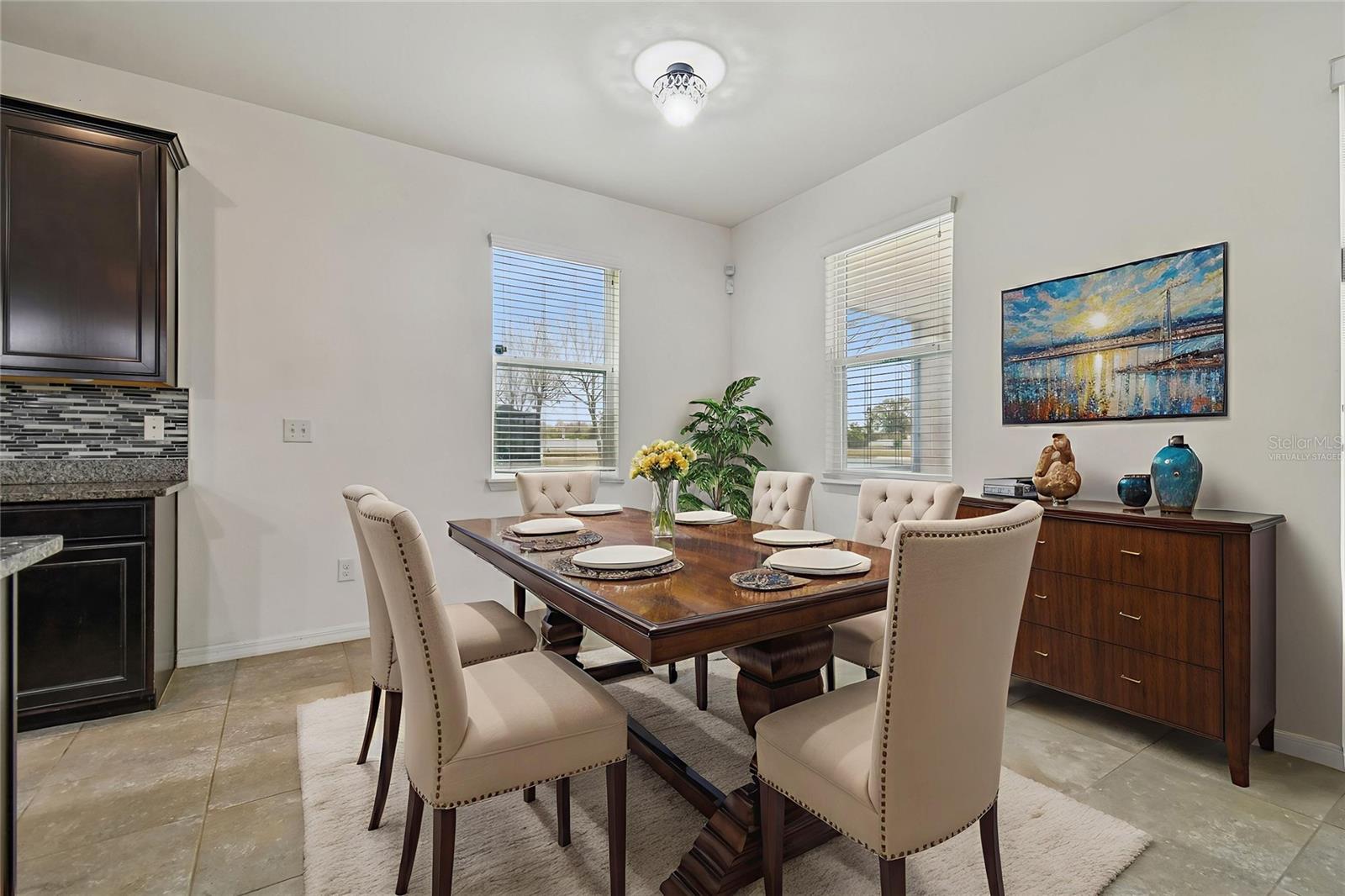 Virtually Staged Dining Room