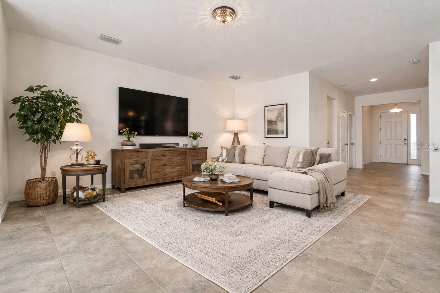 Virtually Staged Living Room