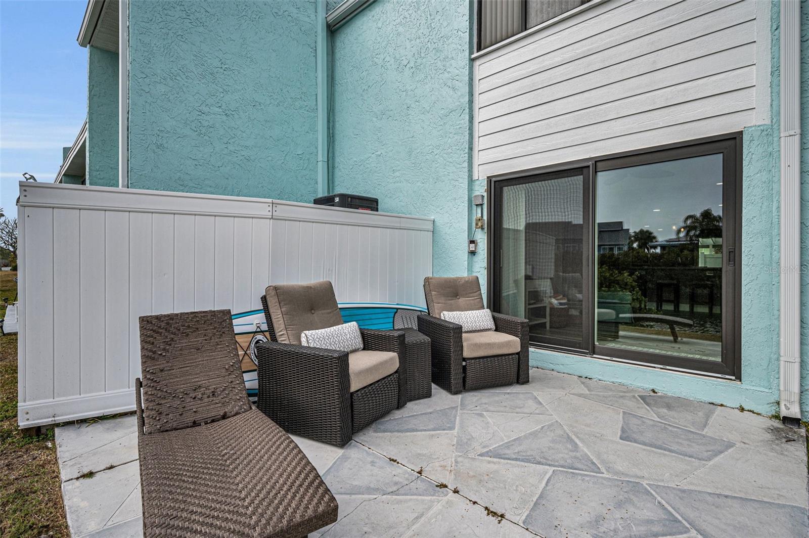 Step out onto your rear Patio!
