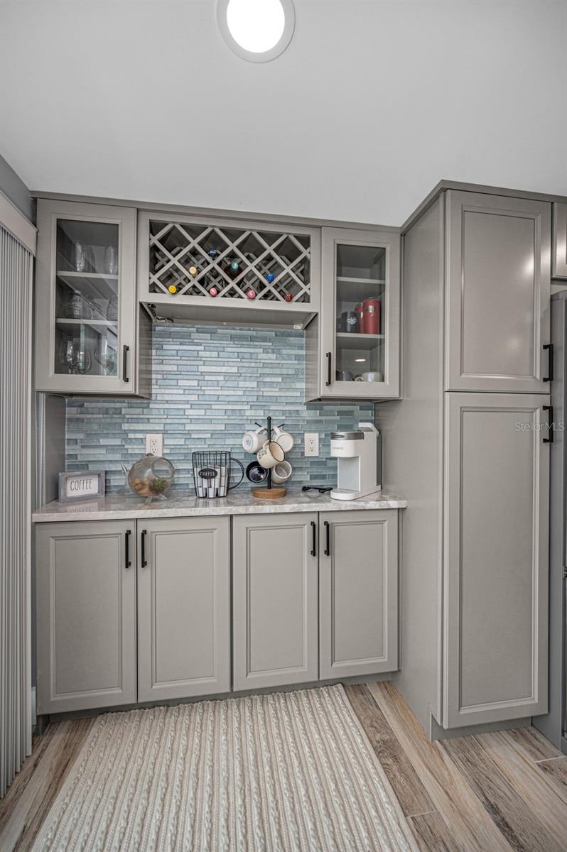 Built-in Buffet adjacent to the Kitchen