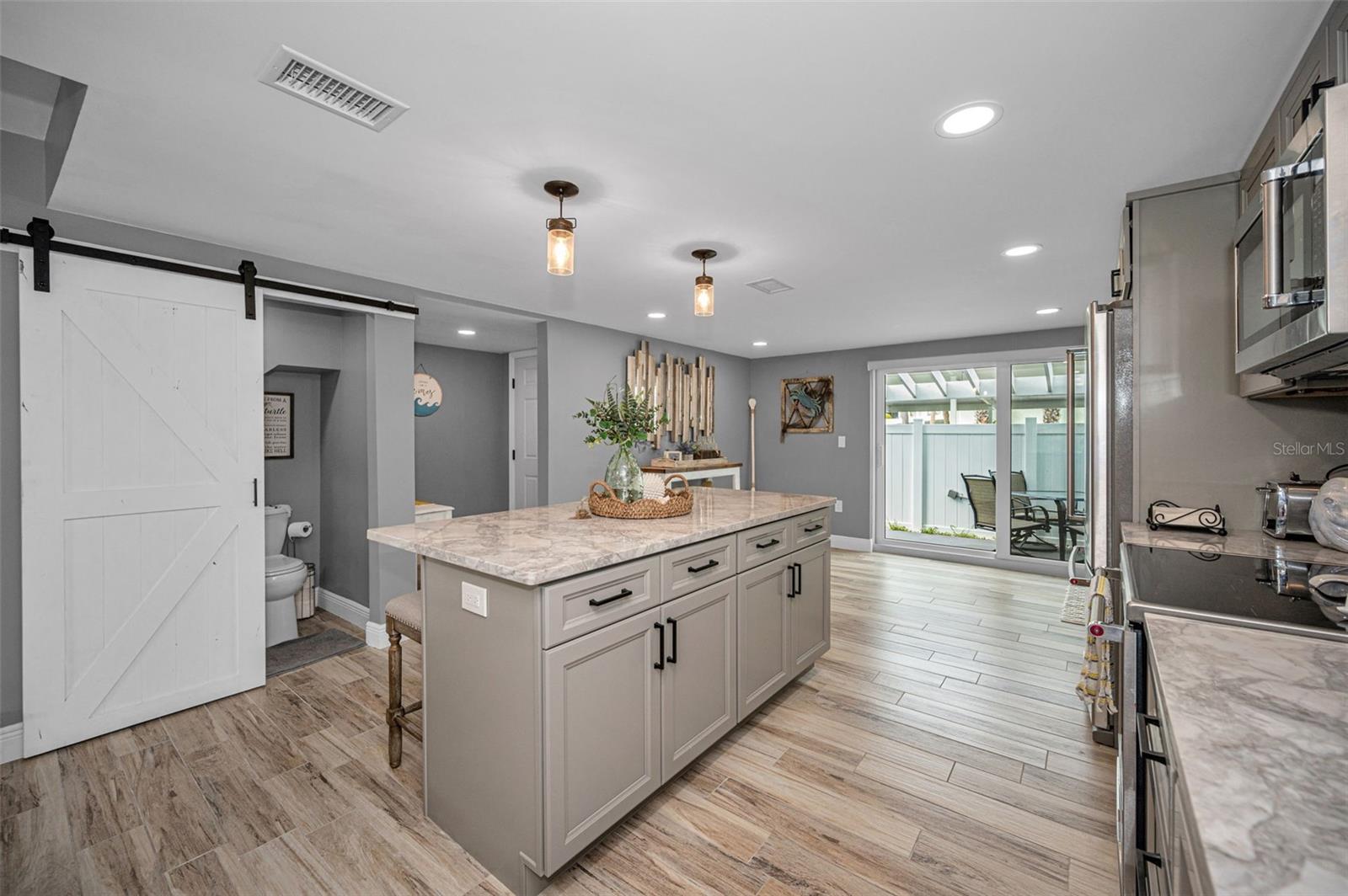 Renovated Kitchen with Contemporary finishes and Center Island