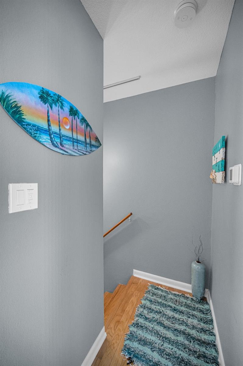 Staircase leading to the Upper Level