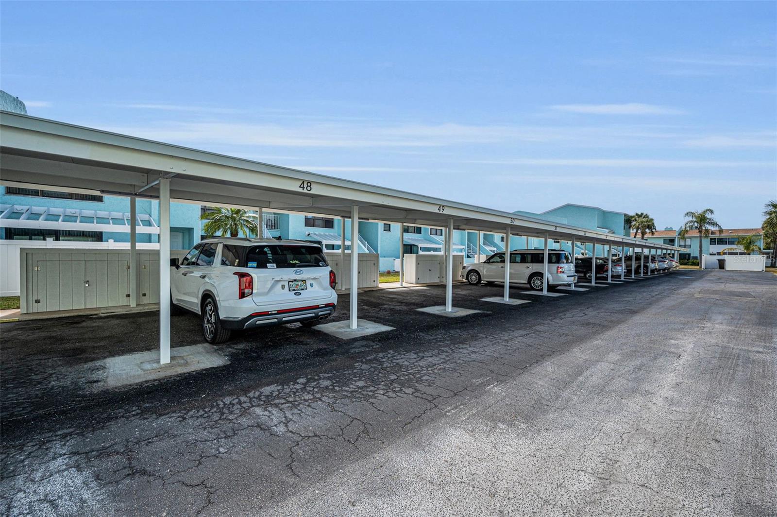 One Car assigned Carport