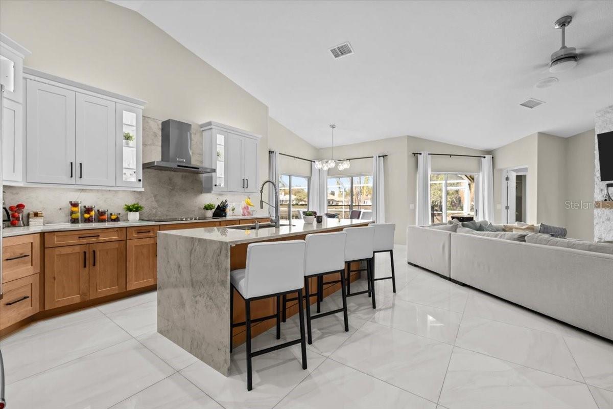 Kitchen and Family Rm