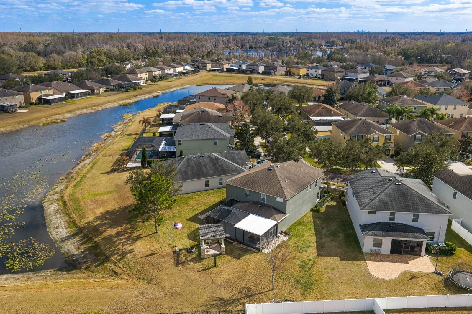 Large backyard space